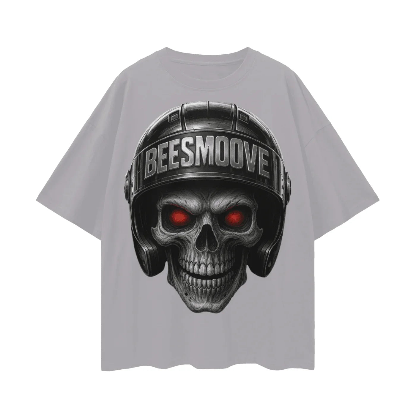 BEESMOOVE Skull Commando Sport Drop Shoulder Tee - Beesmoove 