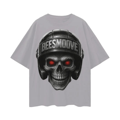BEESMOOVE Skull Commando Sport Drop Shoulder Tee - Beesmoove 