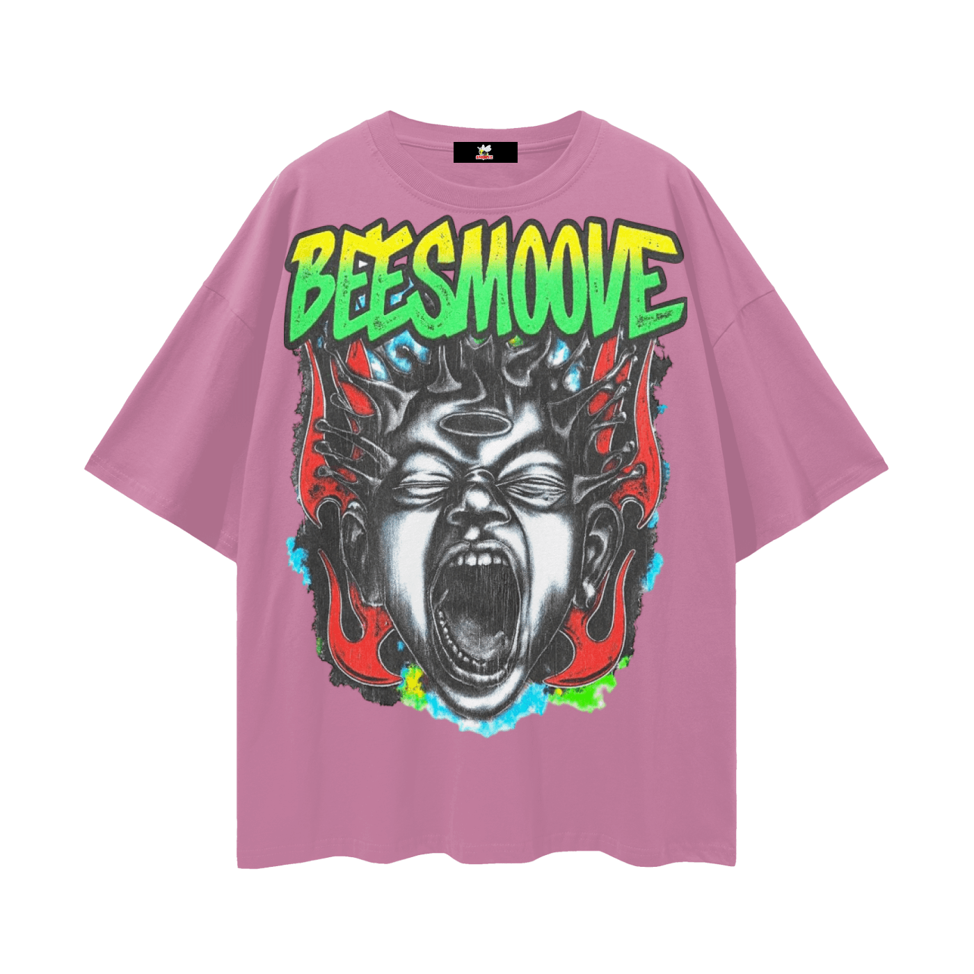 BEESMOOVE Inferno Cry Loose Drop Shoulder T-Shirt - Beesmoove 