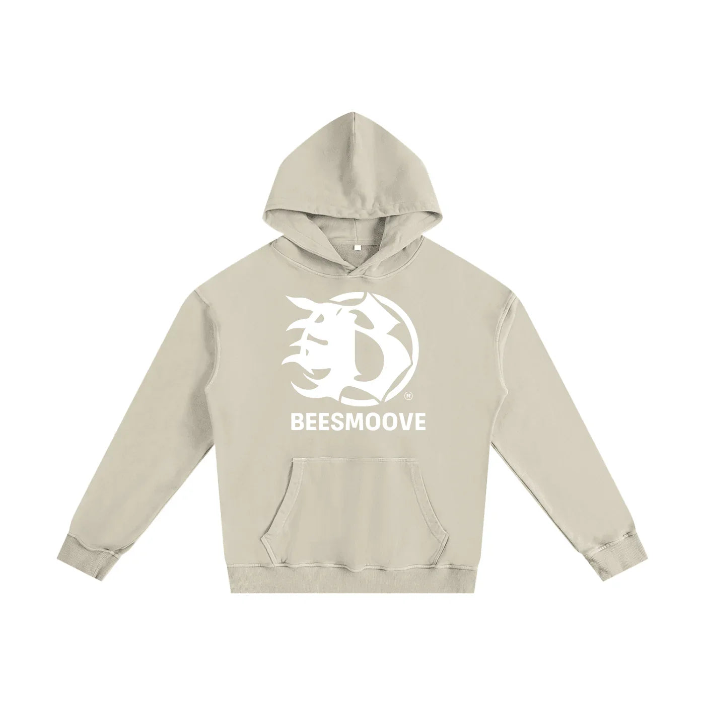 BEESMOOVE Tribal Mark Tee Enzyme Washed Hoodie - Beesmoove 