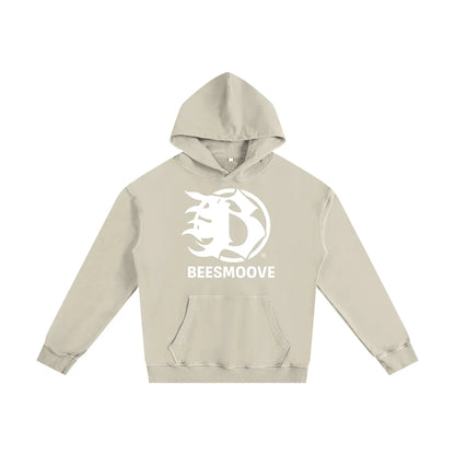 BEESMOOVE Tribal Mark Tee Enzyme Washed Hoodie - Beesmoove 