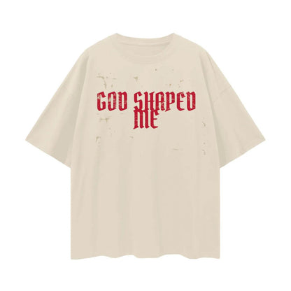 Beesmoove God Shaped Me Drop Shoulder Tee - Beesmoove 