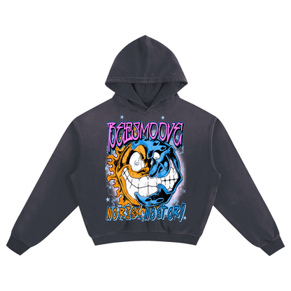 Beesmoove No Risk NO Story Sunfade Boxy Hoodie - Beesmoove 