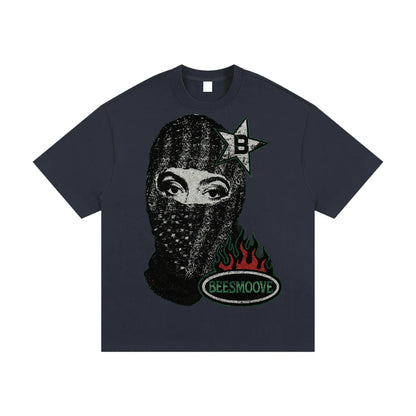 BEESMOOVE Street Star Surveillance Heavyweight Cotton T-Shirt - Beesmoove 