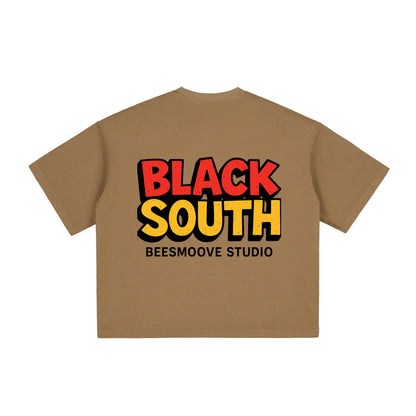 BEESMOOVE Hood Rich Lamont Washed Boxy T-Shirt - Beesmoove 