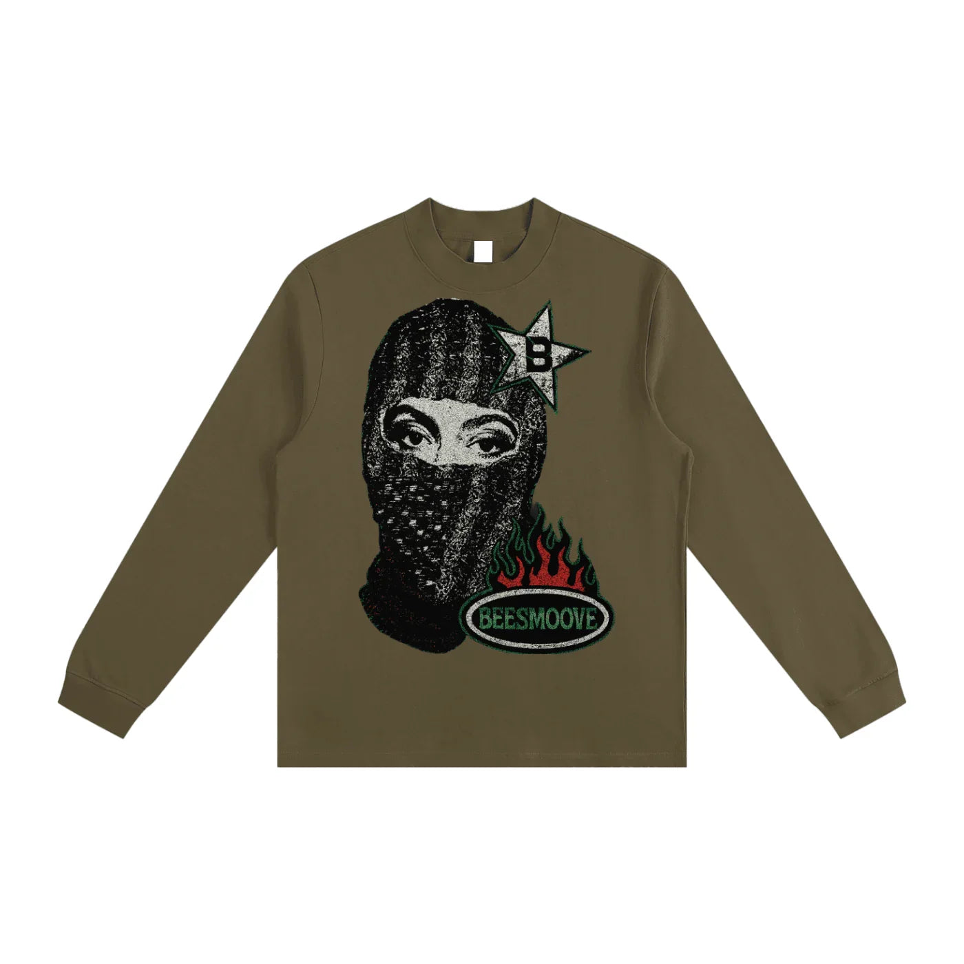 Essential Non-Shrink Mock Neck Sweatshirt - Beesmoove 