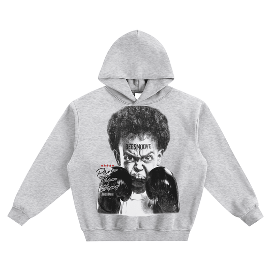 BEESMOOVE Forbidden Power Fleeced Boxy Hoodie - Beesmoove 