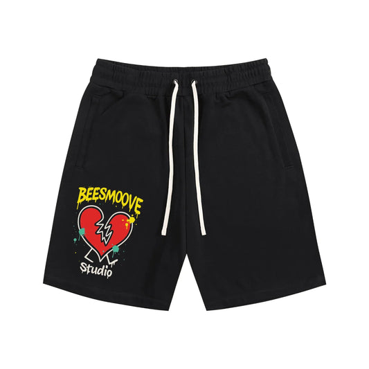 BEESMOOVE Heartbreak Hijack Cotton Shorts - Beesmoove 