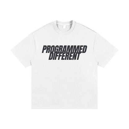 BEESMOOVE PROGRAMMED DIFFERENT Heavyweight Cotton T-Shirt - Beesmoove 