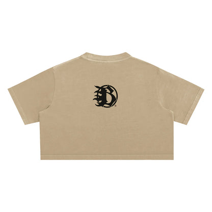 BEESMOOVE BlackSouth Snow Washed Crop Top - Beesmoove 