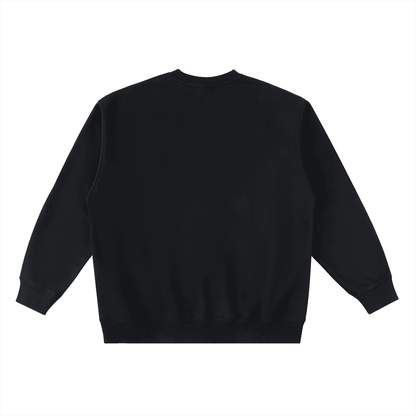 BEESMOOVE BlackSouth Global Oversized Crewneck Taped Sweatshirt - Beesmoove 