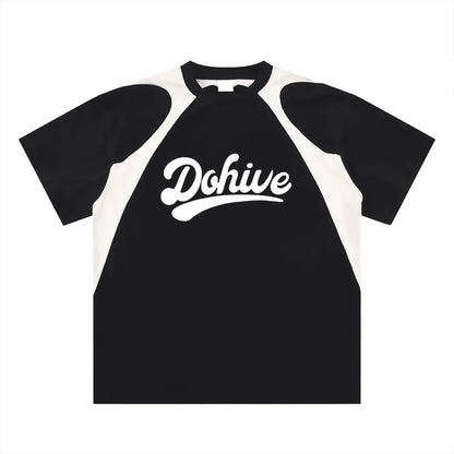 BEESMOOVE DOHIVE Contrast Panel Cotton T-Shirt - Beesmoove 