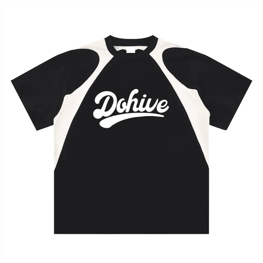 BEESMOOVE DOHIVE Contrast Panel Cotton T-Shirt - Beesmoove 