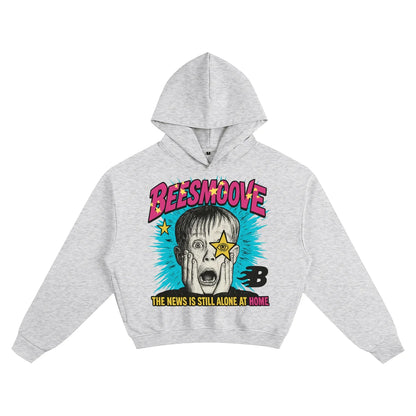 BEESMOOVE Home Alone Reality Boxy Hoodie - Beesmoove 