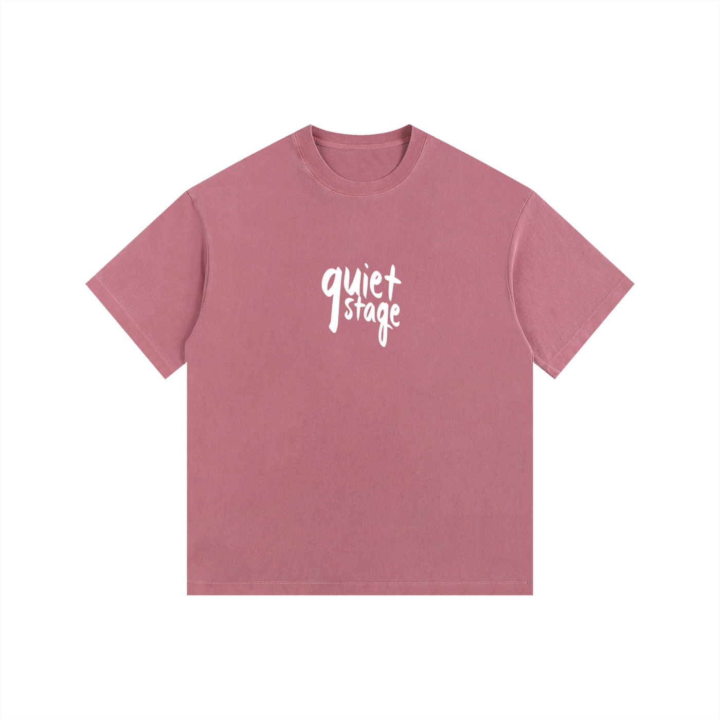 BEESMOOVE quiet stage Vintage Washed Oversized Cotton T-Shirt