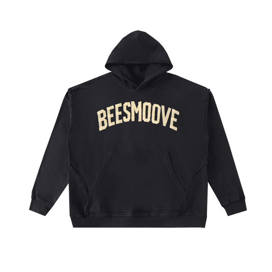BEESMOOVE Raw-Seam Enzyme Washed Hoodie - Beesmoove 