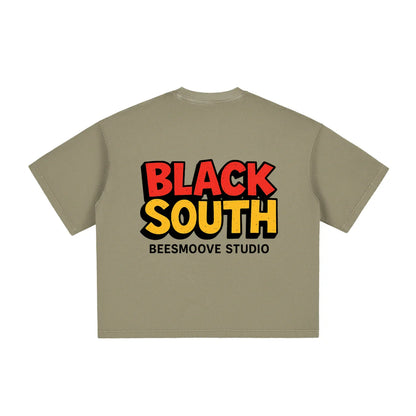BEESMOOVE Lil Boo Da Menace Washed Boxy T-Shirt - Beesmoove 