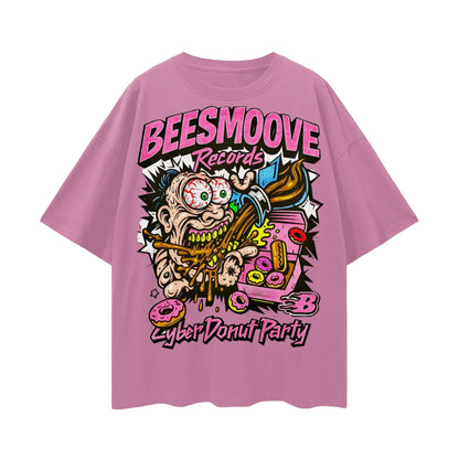 BEESMOOVE THE DONUT TAKEOVER 2025 Oversize Deep Drop Shoulder Tee - Beesmoove 