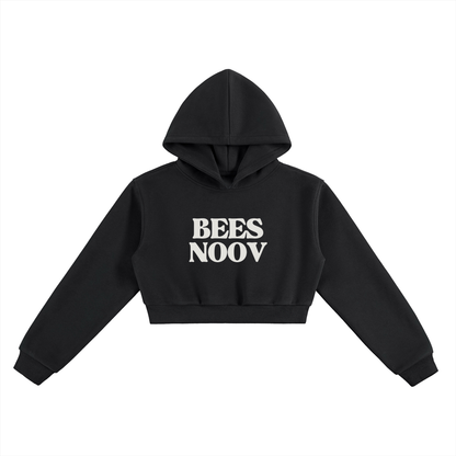BEESMOOVE BlackSouth BEES NOOV Bootleg Cropped Hoodie - Beesmoove 