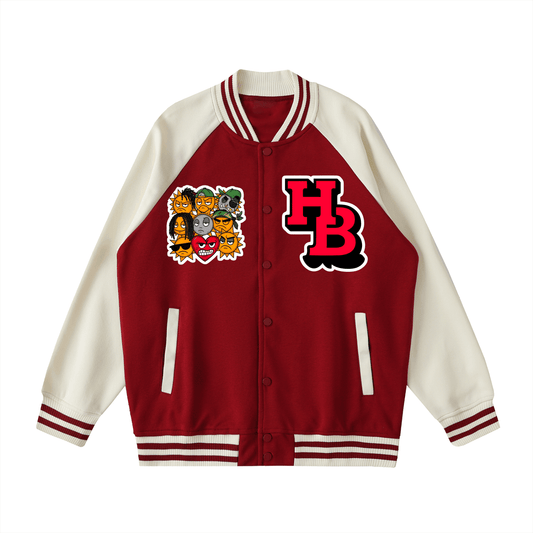 BEESMOOVE HIVEBREAKER Sun Lords Edition Sleeve Varsity Jacket - Beesmoove 