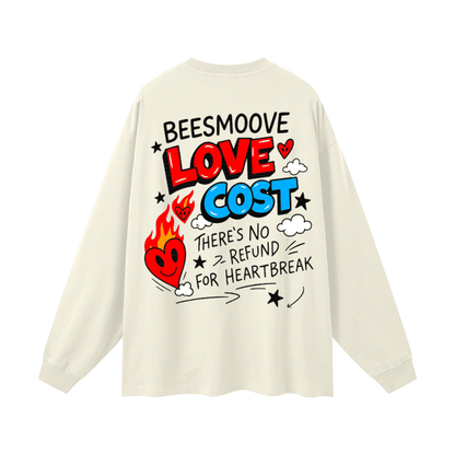 BEESMOOVE Bring Love Back – Flame Heart Edition Long Sleeve Tee - Beesmoove 
