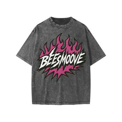 BEESMOOVE Heated Motion Washed Kids' T-shirt - Beesmoove 