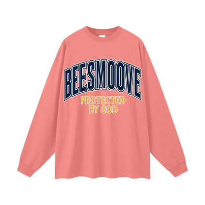 BEESMOOVE Protected by God Oversized Long Sleeve T-Shirt
