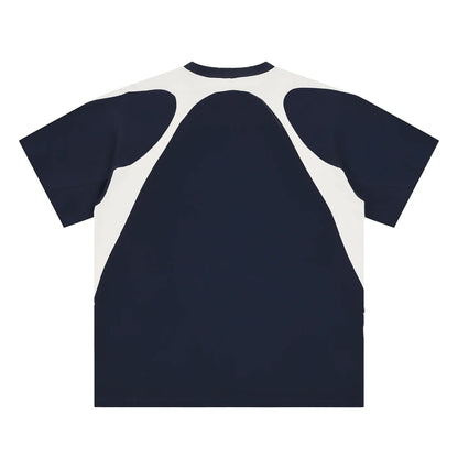 BEESMOOVE DOHIVE Contrast Panel Cotton T-Shirt - Beesmoove 