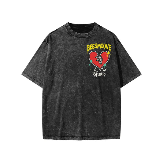 BEESMOOVE Heartbreak Hijack Washed Kids' T-shirt - Beesmoove 