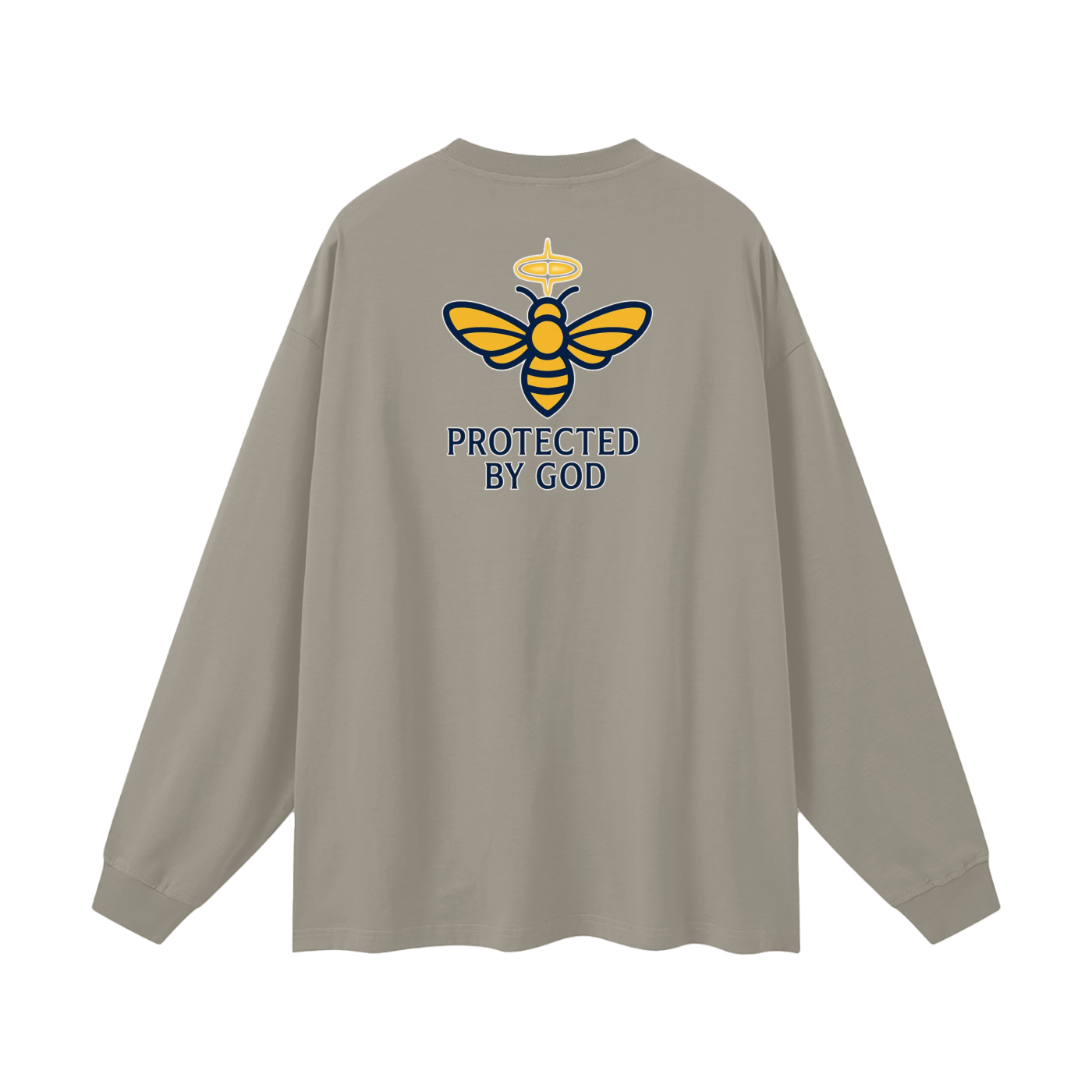 BEESMOOVE Protected by God Oversized Long Sleeve T-Shirt
