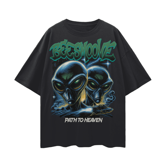 BEESMOOVE Galactic Arrival Oversize Deep Drop Shoulder Tee - Beesmoove 