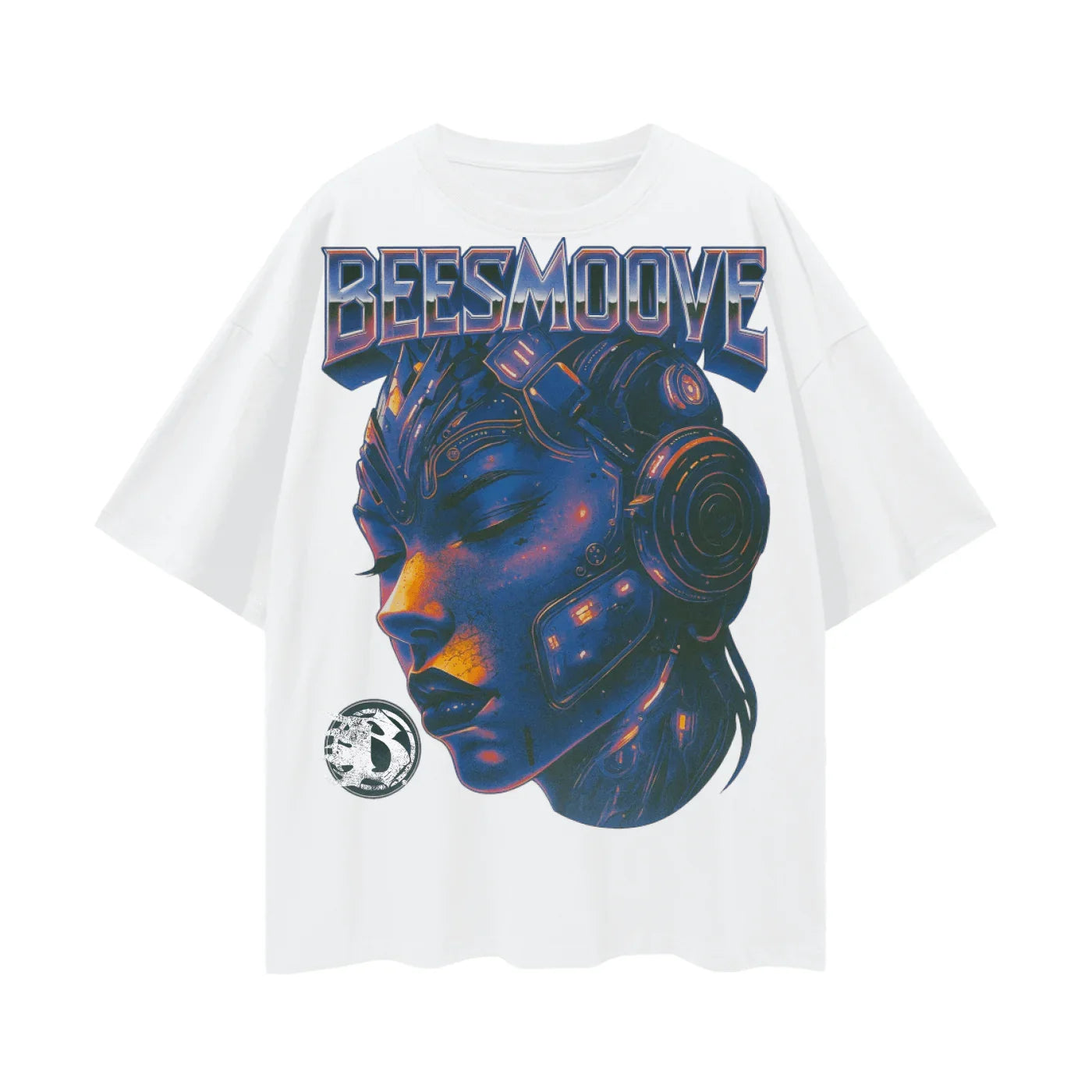 BEESMOOVE Circuit Dreams Oversize Deep Drop Shoulder Tee - Beesmoove 
