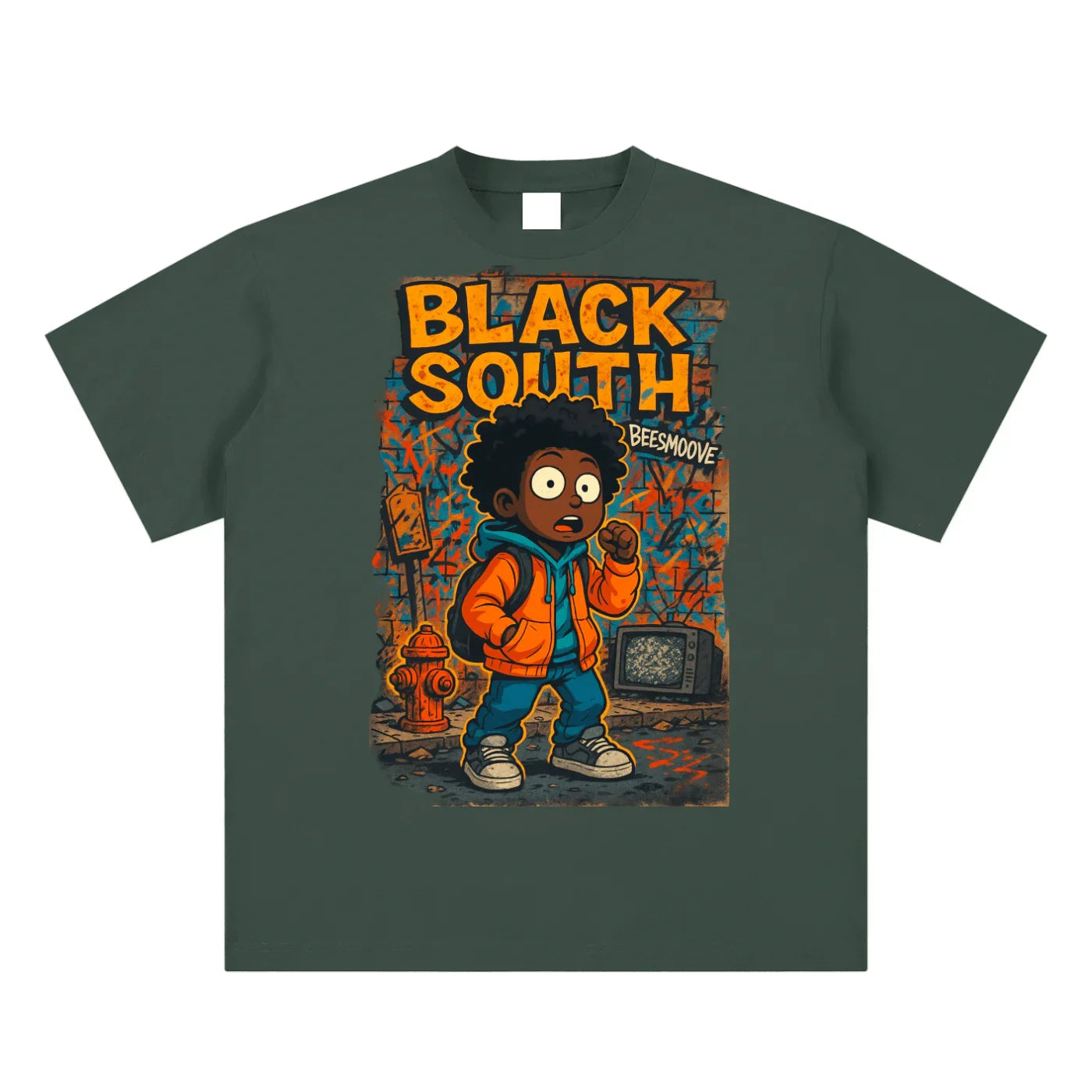BEESMOOVE BlackSouth Lil Boo vs. The System Cotton T-shirt - Beesmoove 