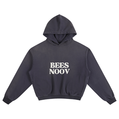 BEESMOOVE BlackSouth BEES NOOV Bootleg Sunfade Boxy Hoodie - Beesmoove 