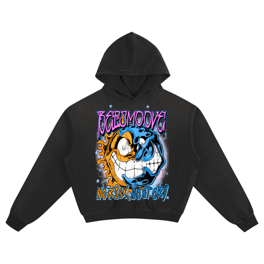 Beesmoove No Risk NO Story Sunfade Boxy Hoodie - Beesmoove 