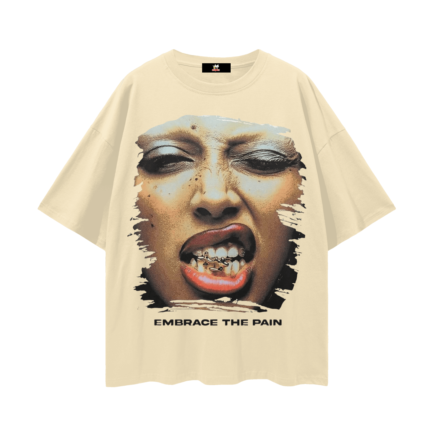 BEESMOOVE Chain Reaction Oversize Deep Drop Shoulder Tee - Beesmoove 