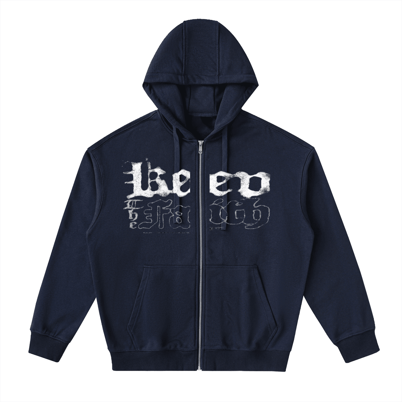 BEESMOOVE Eternal Glow Drop-Shoulder Zip Up Hoodie - Beesmoove 