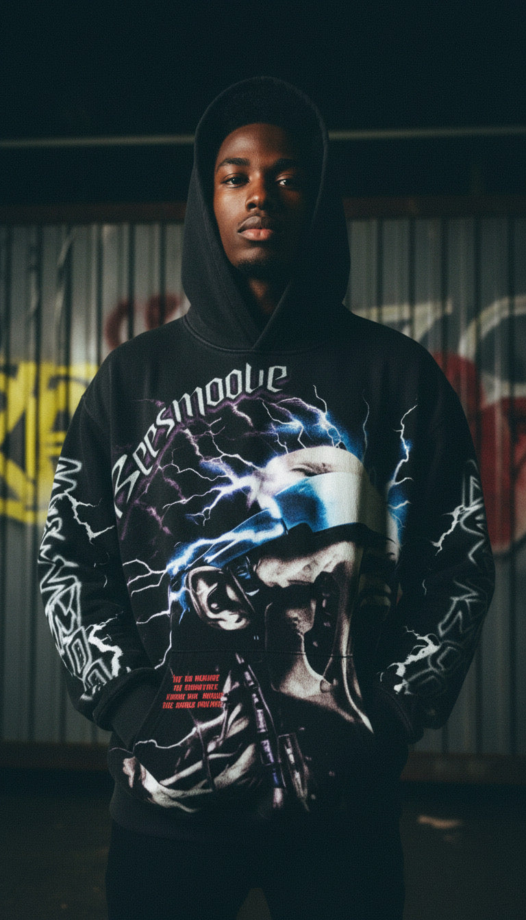 BEESMOOVE Born From Voltage Hoodie 4-26