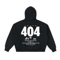 BEESMOOVE: Error Legacy Full-Zip Boxy Hoodie - Beesmoove 