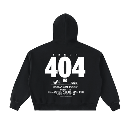 BEESMOOVE: Error Legacy Full-Zip Boxy Hoodie - Beesmoove 
