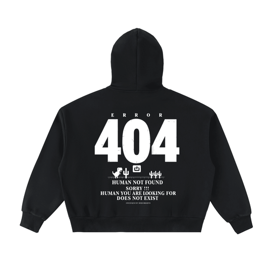 BEESMOOVE: Error Legacy Full-Zip Boxy Hoodie - Beesmoove 