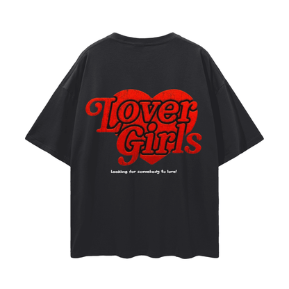 BEESMOOVE Lover girls Oversize Deep Drop Shoulder Tee - Beesmoove 