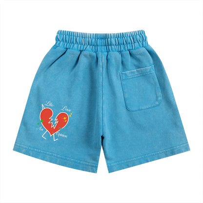 BEESMOOVE Heartbreak Hijack Washed Kids' Shorts - Beesmoove 