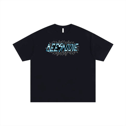 BEESMOOVE Retro Blue Oversized T-shirt - Beesmoove 