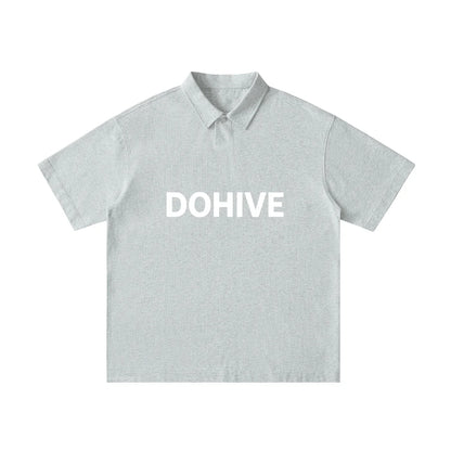 BEESMOOVE DOHIVE Loose Cotton Short-Sleeve Polo Shirt - Beesmoove 