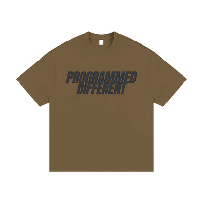 BEESMOOVE PROGRAMMED DIFFERENT Heavyweight Cotton T-Shirt - Beesmoove 
