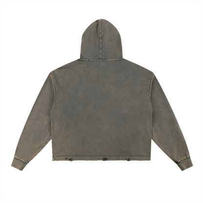 BEESMOOVE The Hivebreaker Statement Vintage Washed Frayed-Hoodie - Beesmoove 