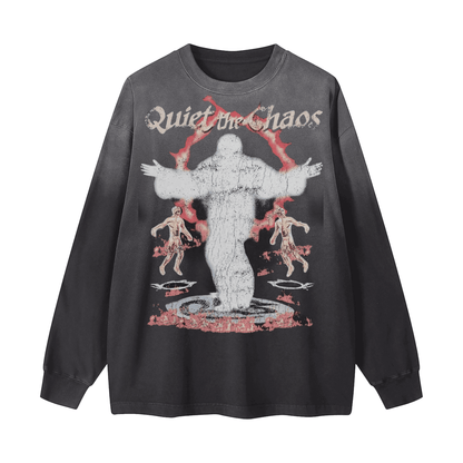 BEESMOOVE BEESMOOVE Resurrection Washed Long Sleeve T-Shirt - Beesmoove 