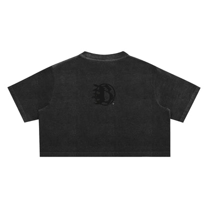 BEESMOOVE BlackSouth Snow Washed Crop Top - Beesmoove 
