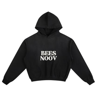 BEESMOOVE BlackSouth BEES NOOV Bootleg Sunfade Boxy Hoodie - Beesmoove 